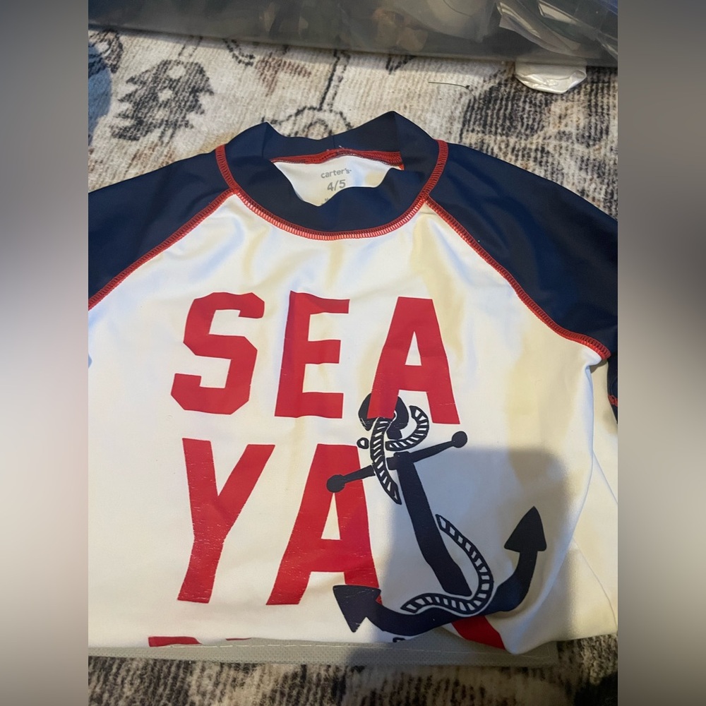Carter’s boys swim top see ya later anchor-4/5